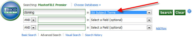 Sample Database Search Box