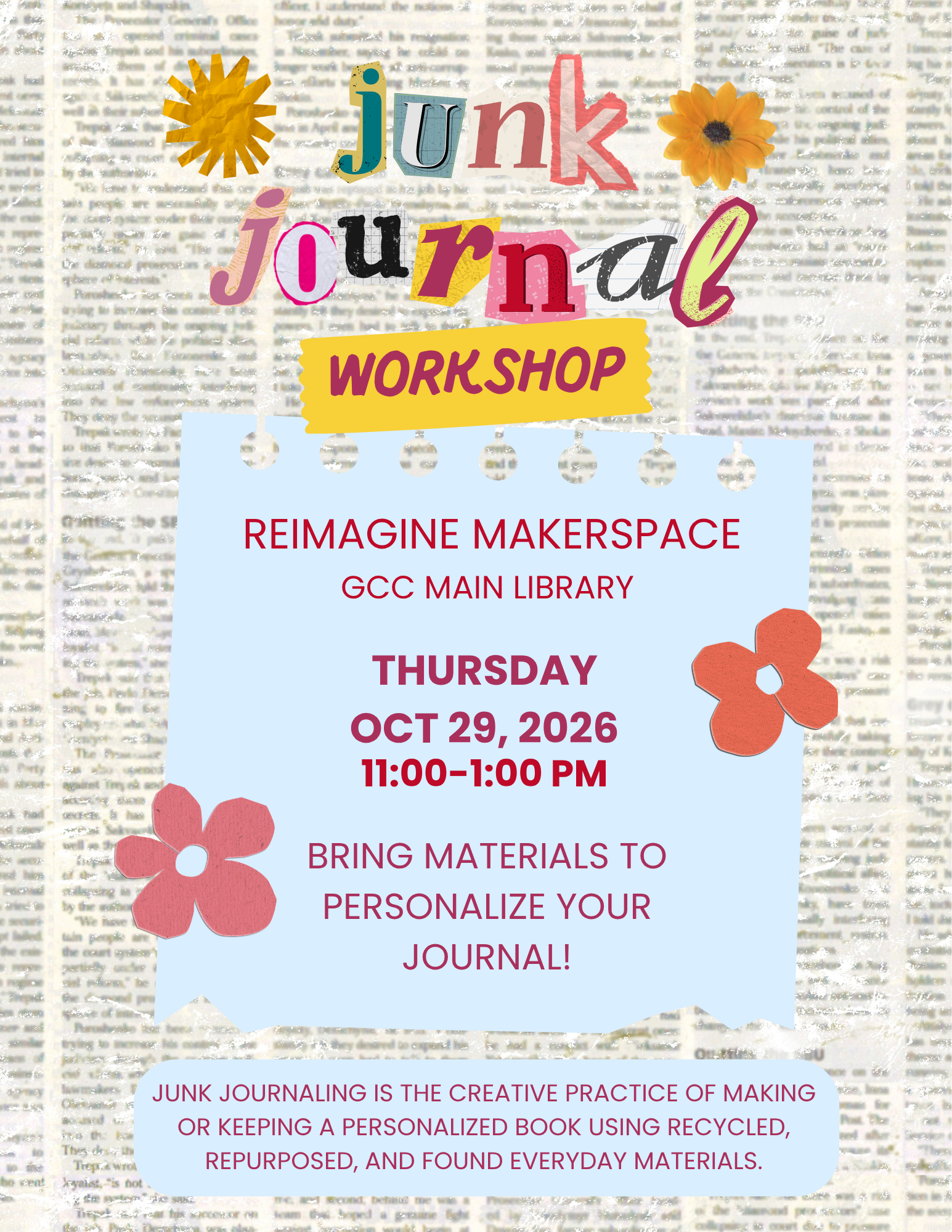 Junk Journal Workshop