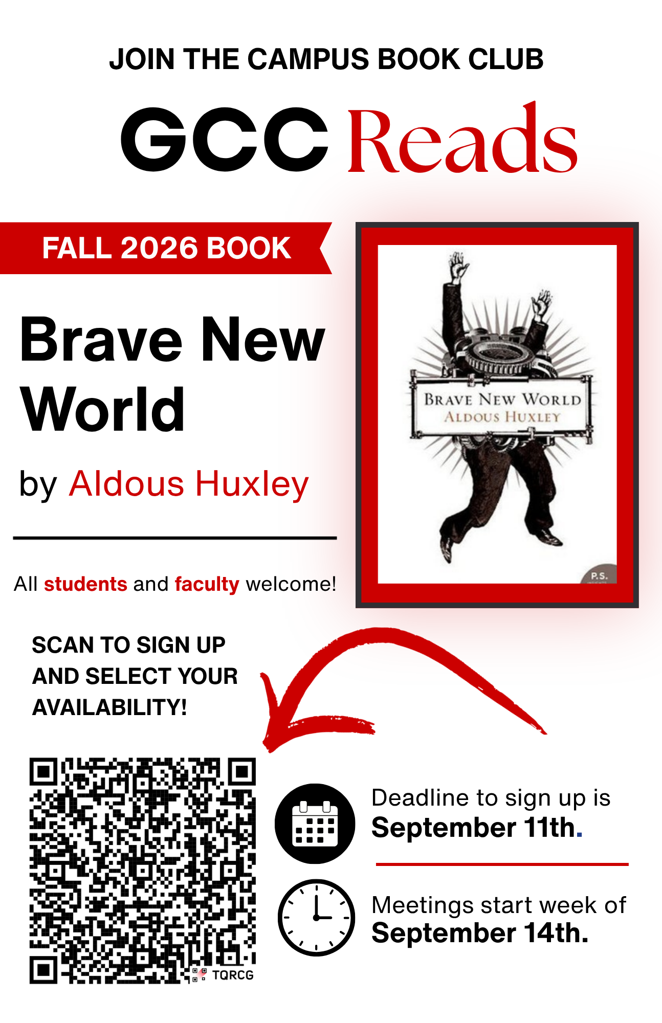 Join the Campus Book Club GCC Reads!