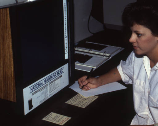 Researching at the Library - Microfiche Readers