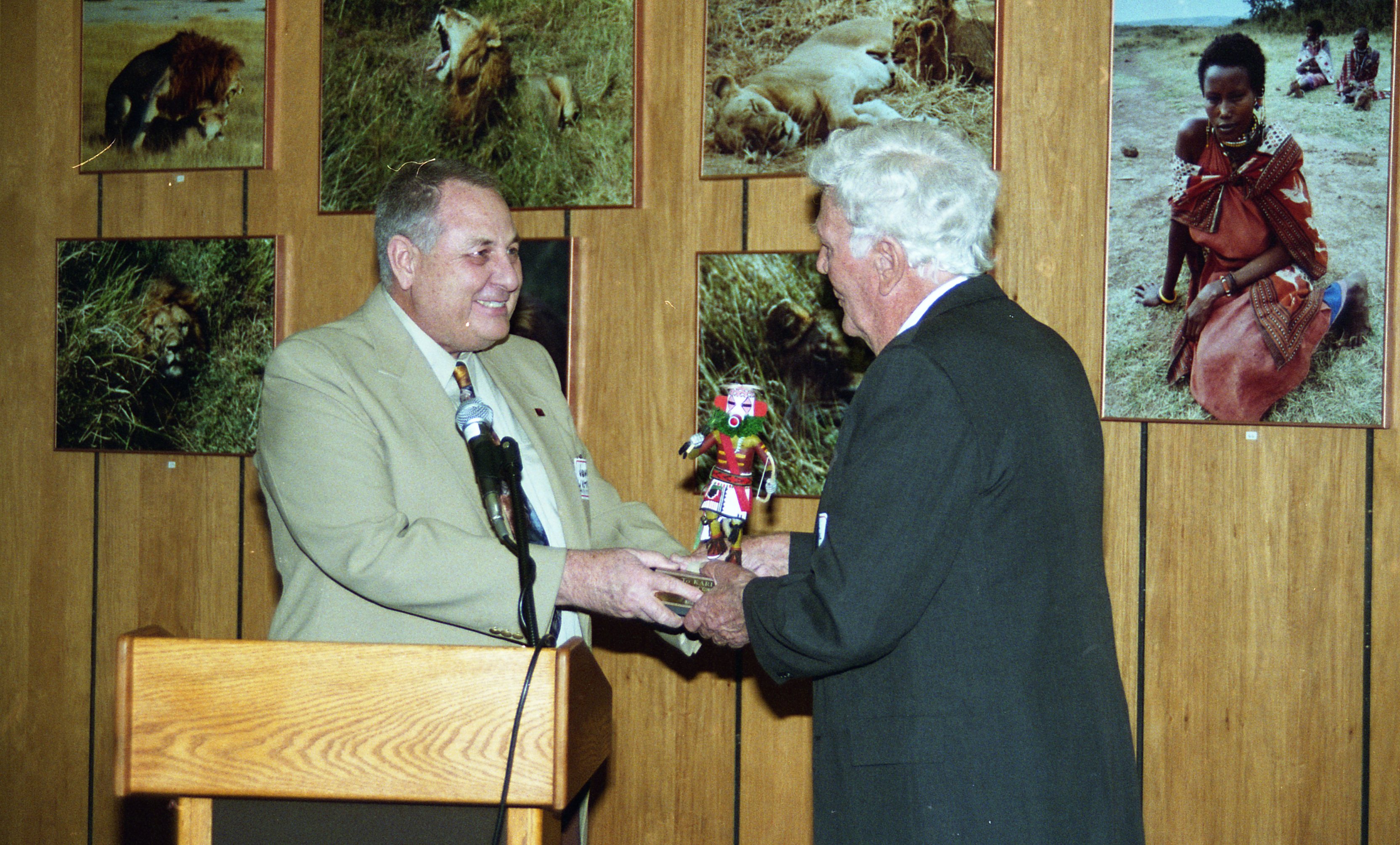 Waltrip hands award to Karl Abel