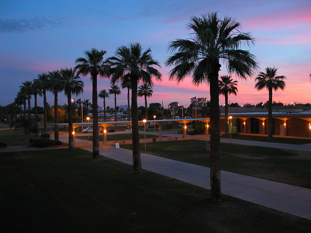 Sunset at the GCC Campus