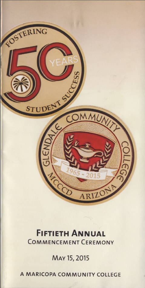 GCC Commencement Program Image of the Era