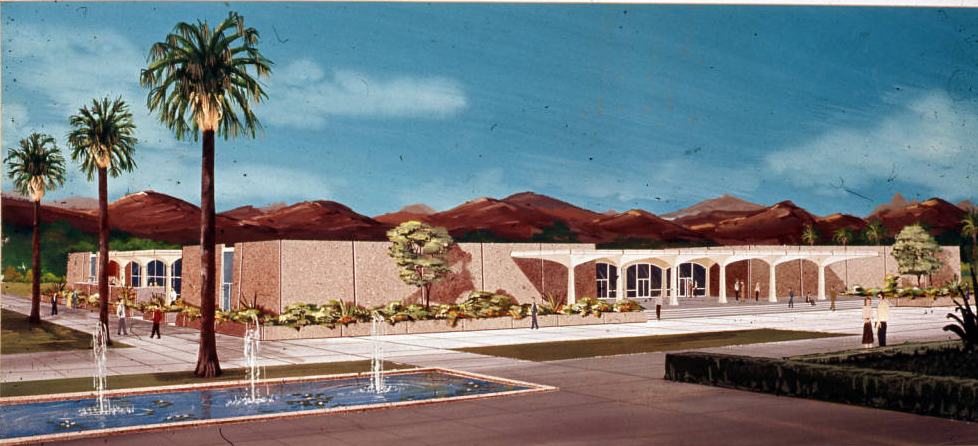 Early Architectural Planning Drawing of the Campus