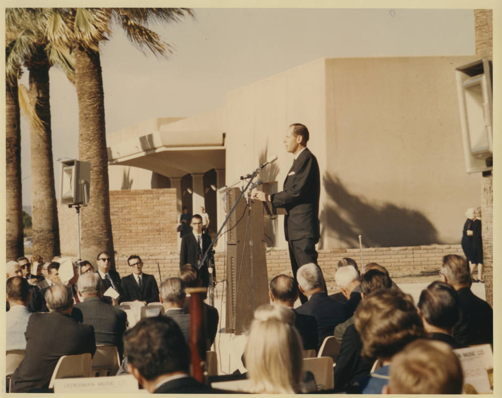 Arizona Governor Sam Goddard at GCC Dedication