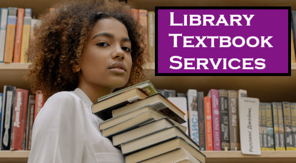 Photo of a girl with many books